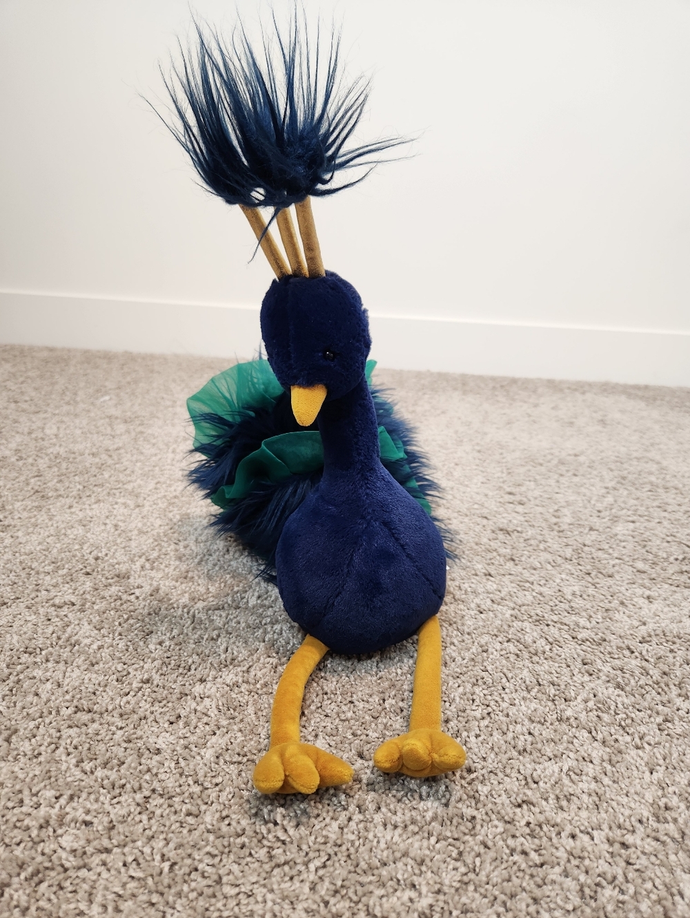 RETIRED Jellycat Electra Plume Peacock Plush Stuffed Animal
